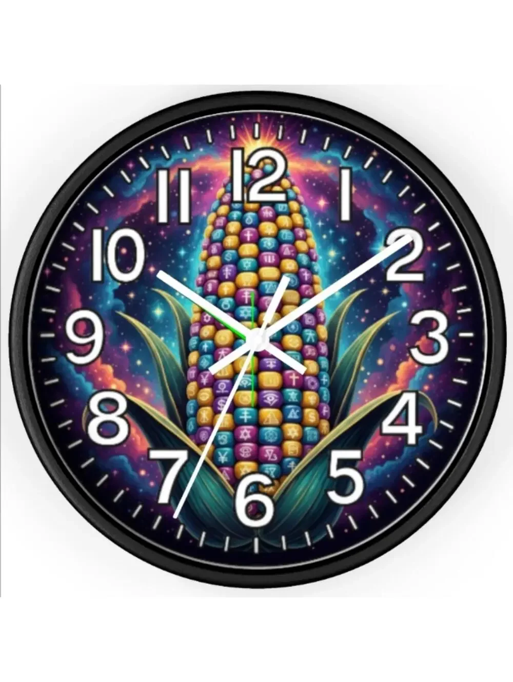 Alchemist's Cob: Own the Secret Key to Abundance. Glow-in-the-Dark Wall Clock